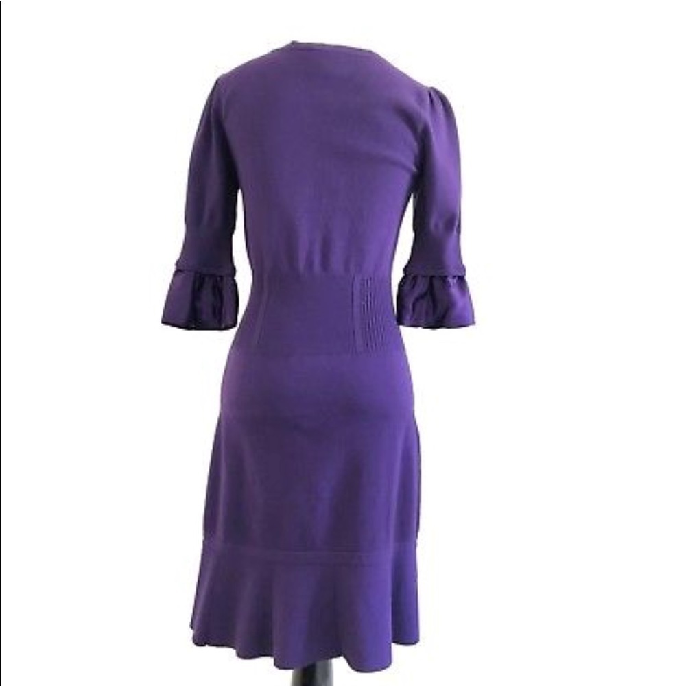 Karen Millen Womens Sweater Purple Dress Size 2 - Picture 2 of 8
